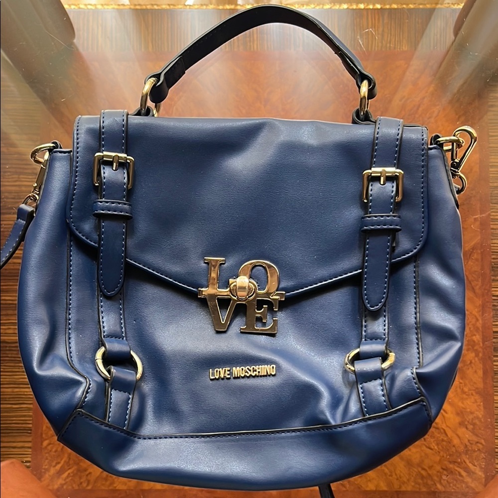 Love Moschino Blue Shoulder Bag